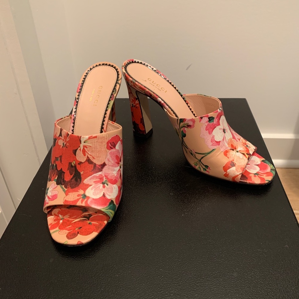 Gucci Floral Mules